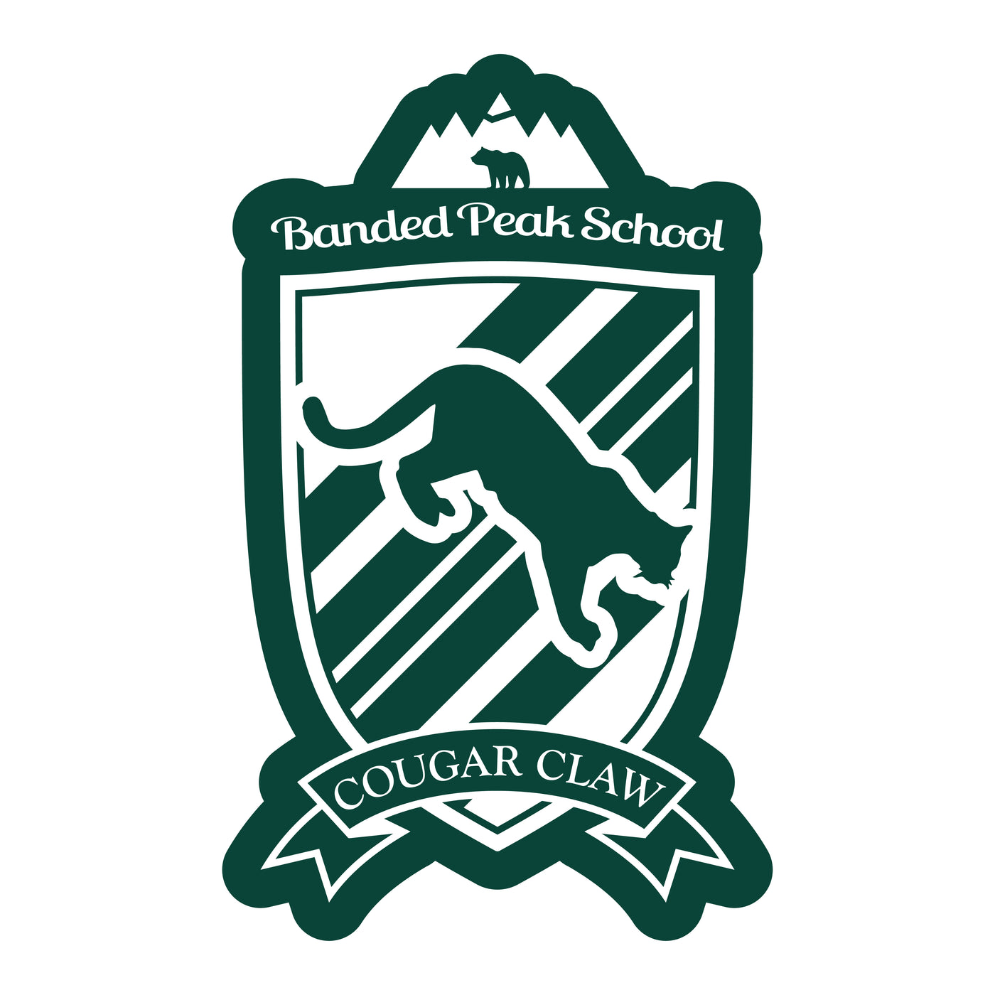 Banded Peak School - Cougar Claw House Sticker