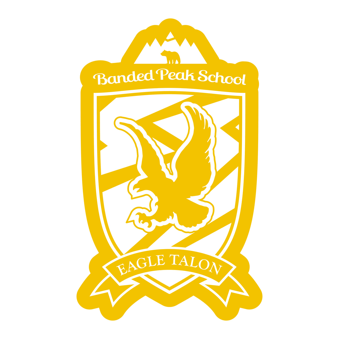École Banded Peak - Maison Eagle Talon Sticker