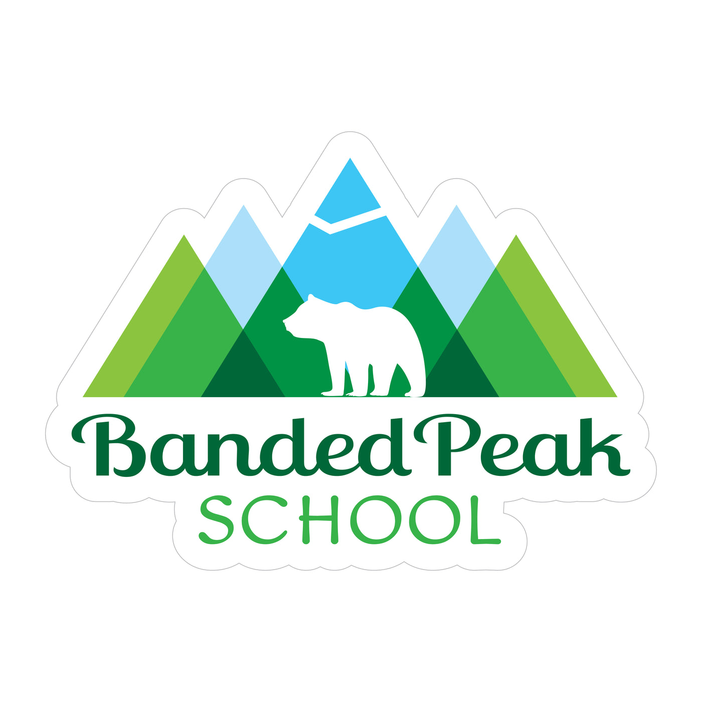 Banded Peak School - Logo Sticker