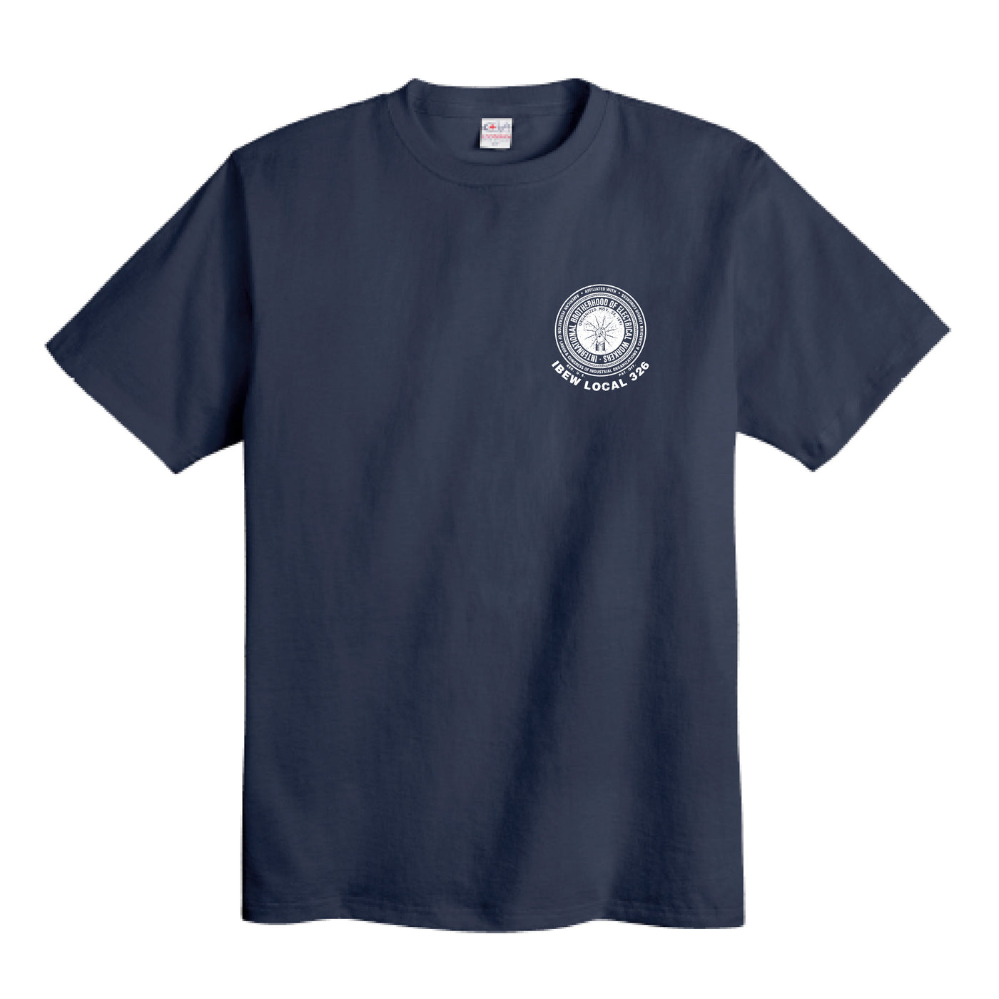 IBEW 326 Distressed Logo - Unisex T-Shirt (Navy)