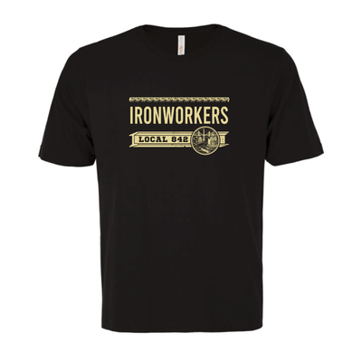 Ironworkers Local 842 T-Shirt Short sleeve (Black)