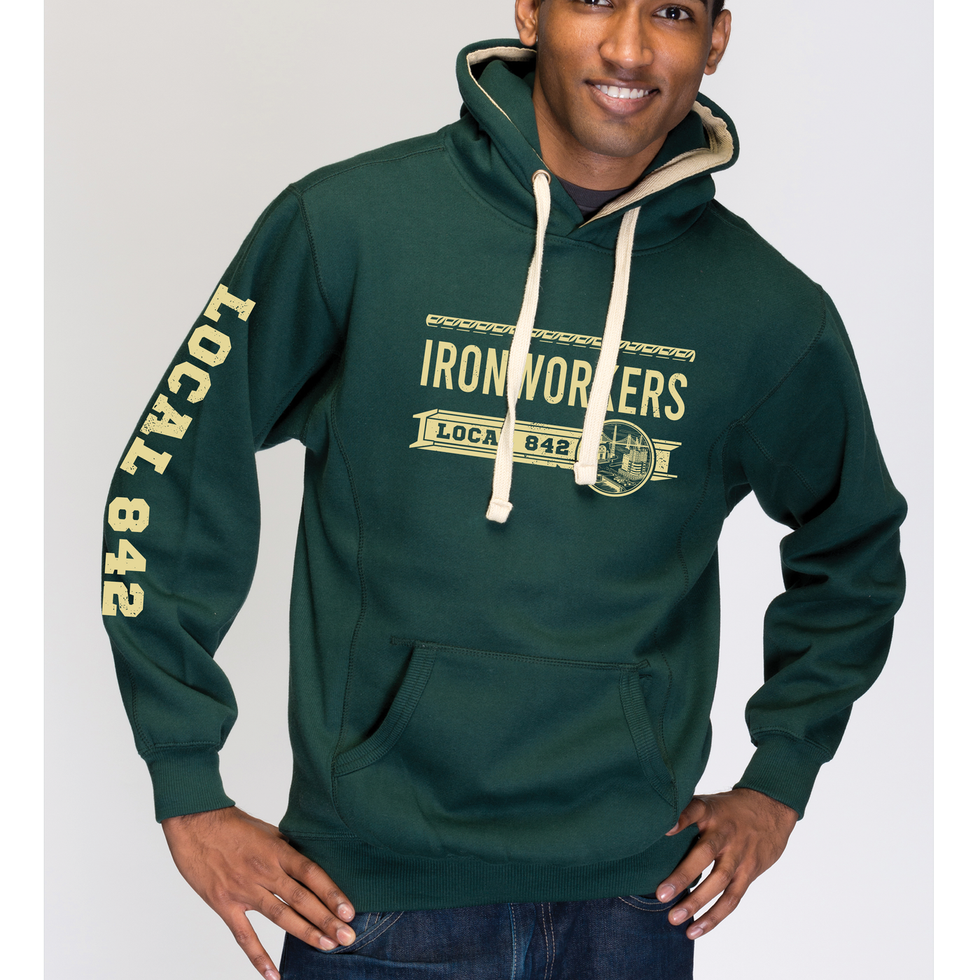 Ironworkers Local 842 Hoodie (Forest)