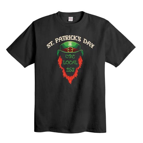 UBC 253 Leprechaun Beard - Unisex T-Shirt (Black)