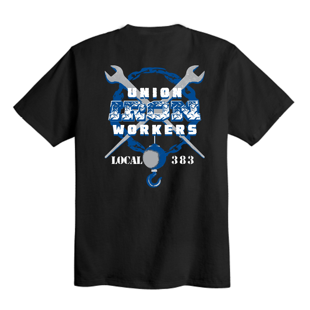 Ironworkers Local 383 - Hitchhiker T-Shirt (Black)