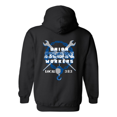 Ironworkers Local 383 - Hitchhiker Pullover Hoodie (Black)