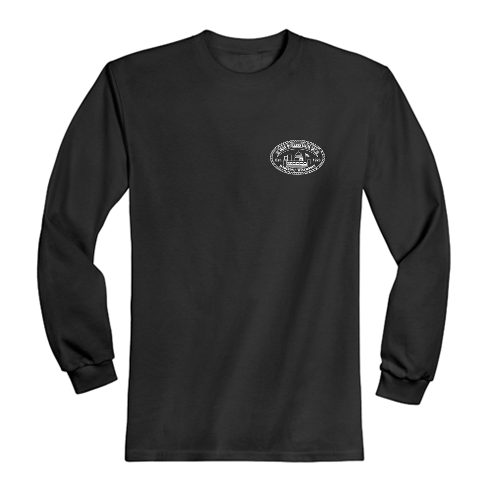 Ironworkers Local 383 - Hitchhiker Long Sleeve T-Shirt (Black)