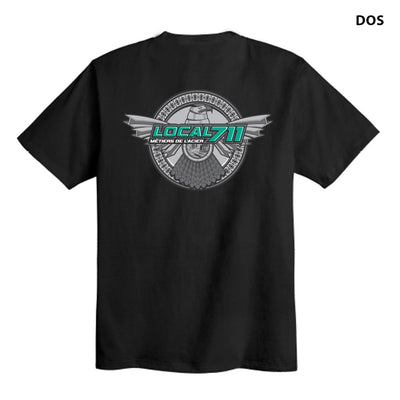 Ironworkers Local 711 - Eagle T-Shirt - Short sleeve (Black)