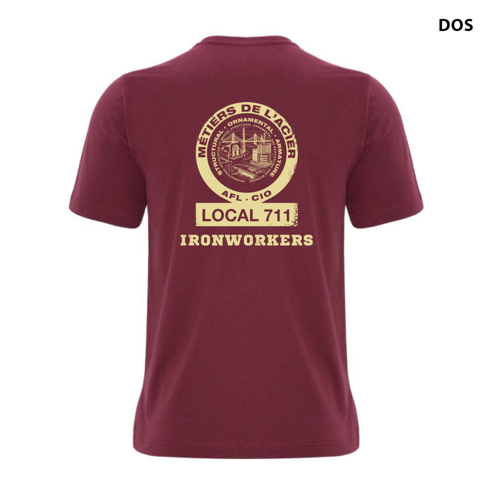 Ironworkers Local 711 - T-shirt Barres d'armature