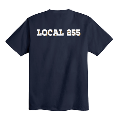 UBC 255 - Bulldog Athletic (Or) - T-shirt bleu marine fabriqué par l'Union