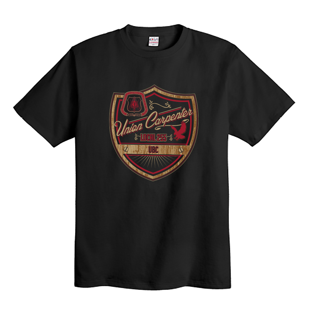 UBC 255 - Emblem Union Made Black T-Shirt