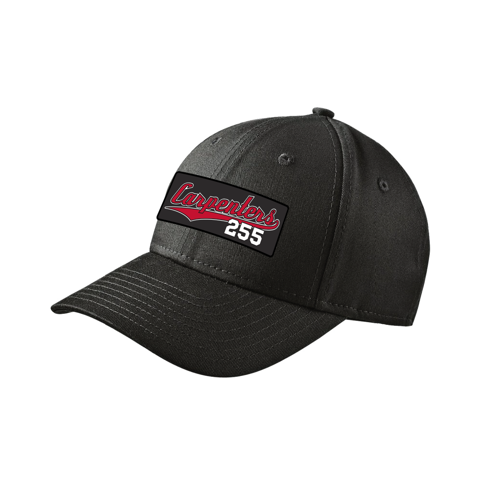 UBC 255 - Grand Slam Union Made Black Hat - Velcro adjustable back