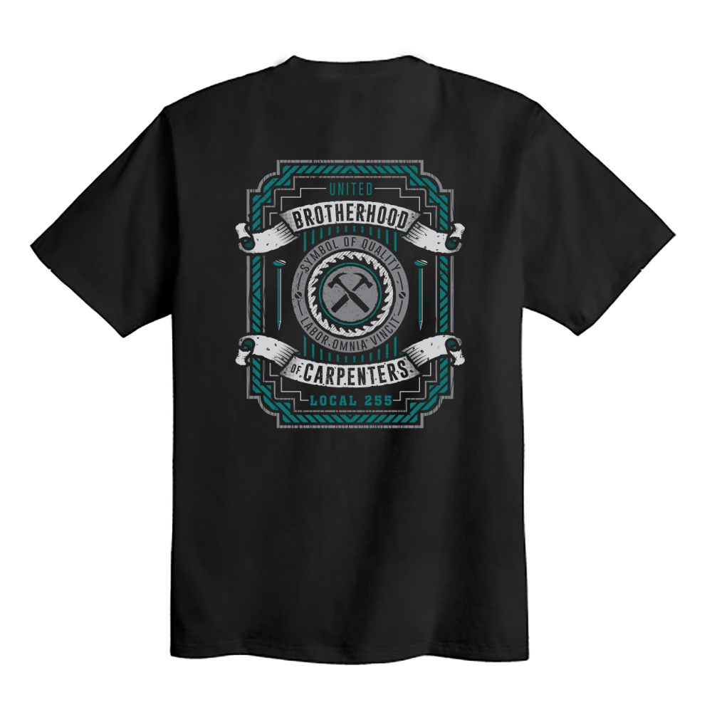 Symbol Of Quality - Union Made Black T-Shirt