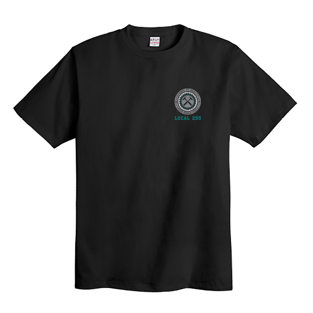 UBC 255 - Symbol Of Quality Union Made Black T-Shirt