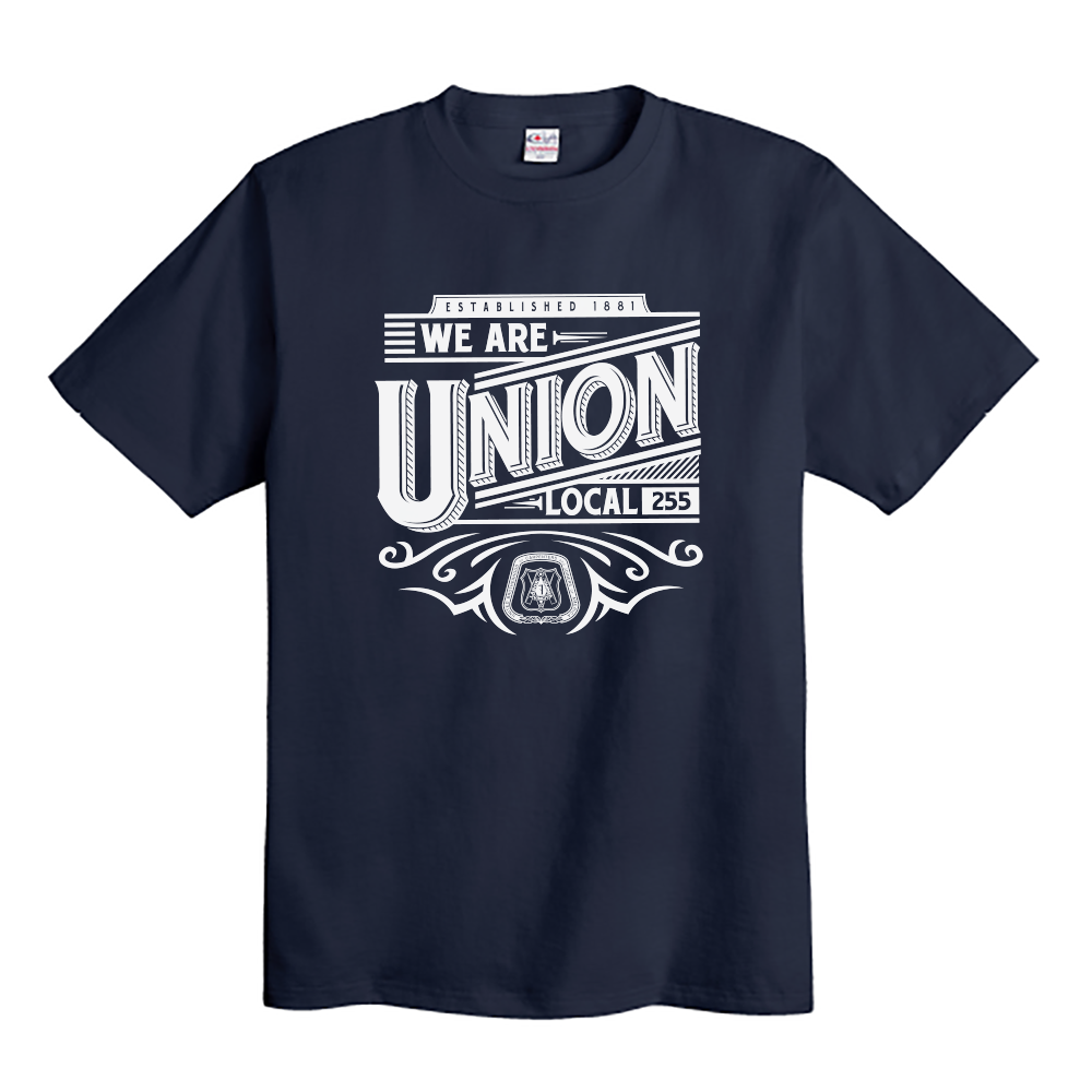 UBC 255 - We Are Union Union Made Navy T-Shirt