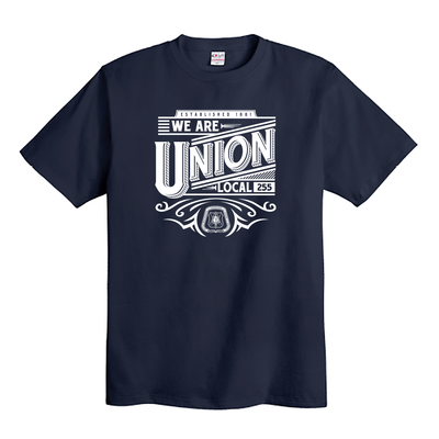 UBC 255 - We Are Union Union Made Navy T-Shirt